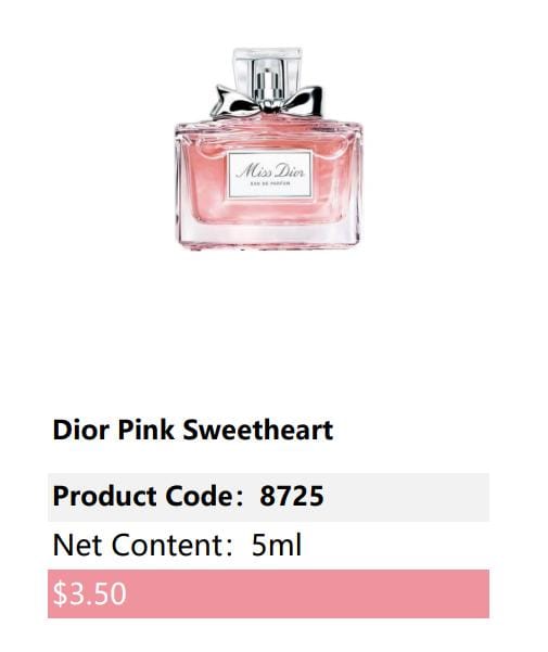 Dior Pink Sweetheart